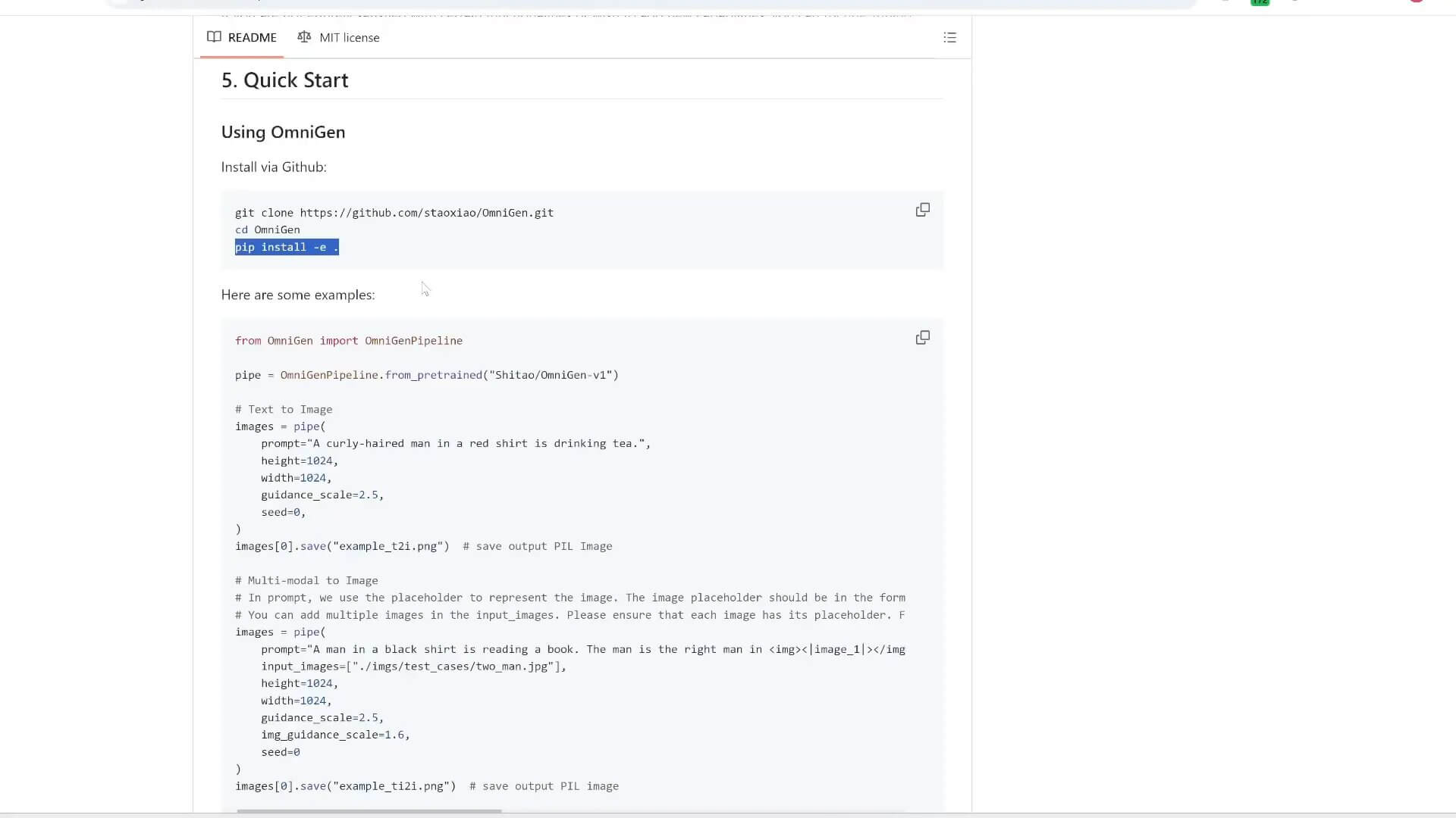 Omnigen gebruikersinterface